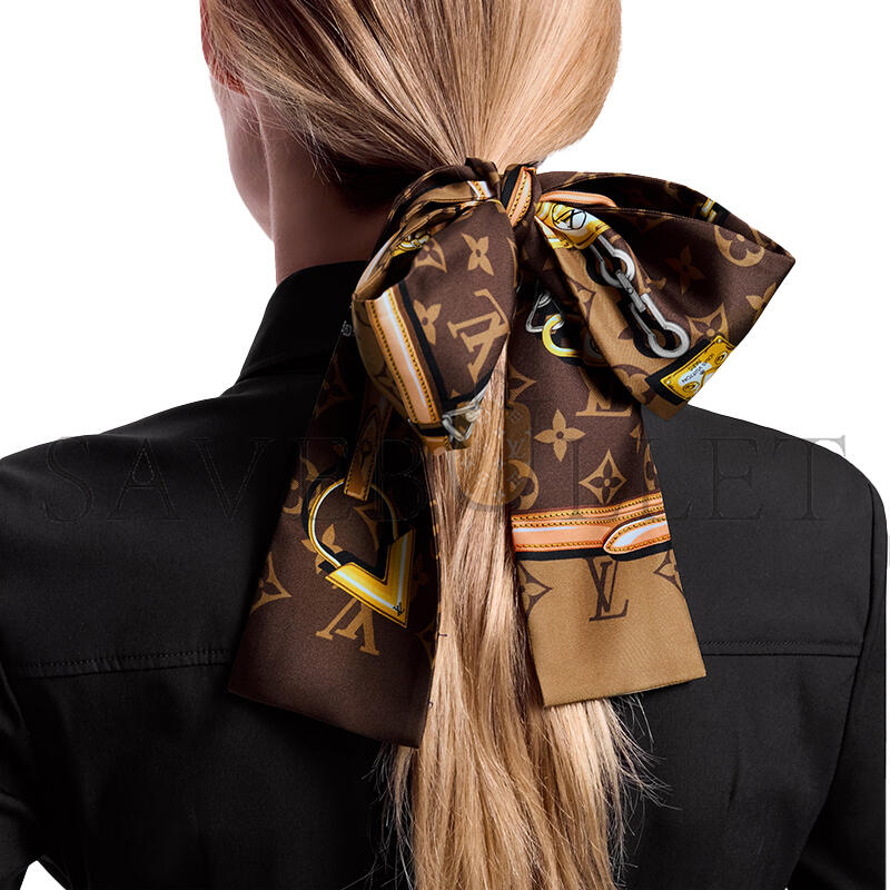 LOUIS VUITTON SCARF MONOGRAM CONFIDENTIAL BANDEAU M78655 (120*8cm)